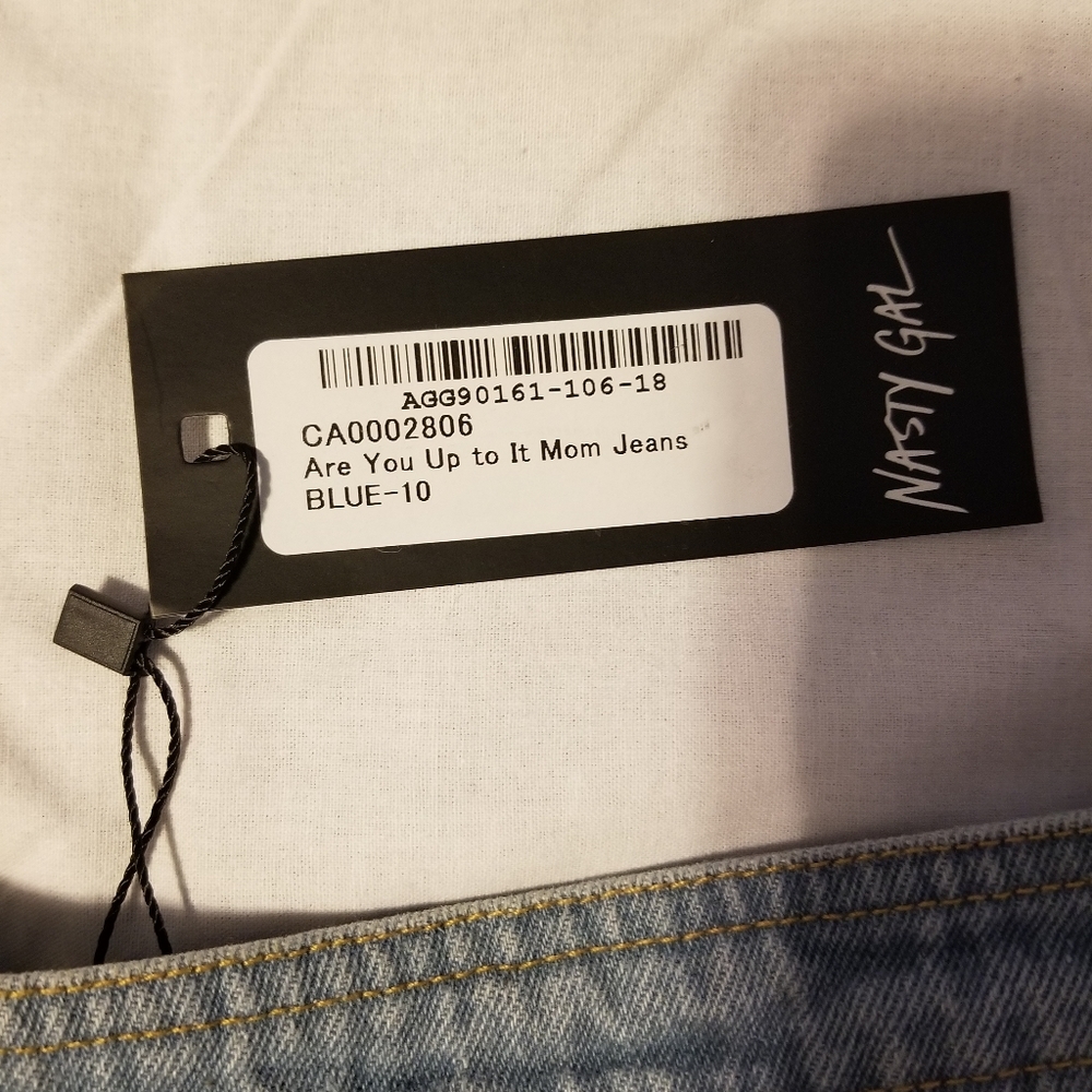 NWT Nasty Gal Collection Mom Jeans  Light Blue Size 6 - Picture 11 of 12